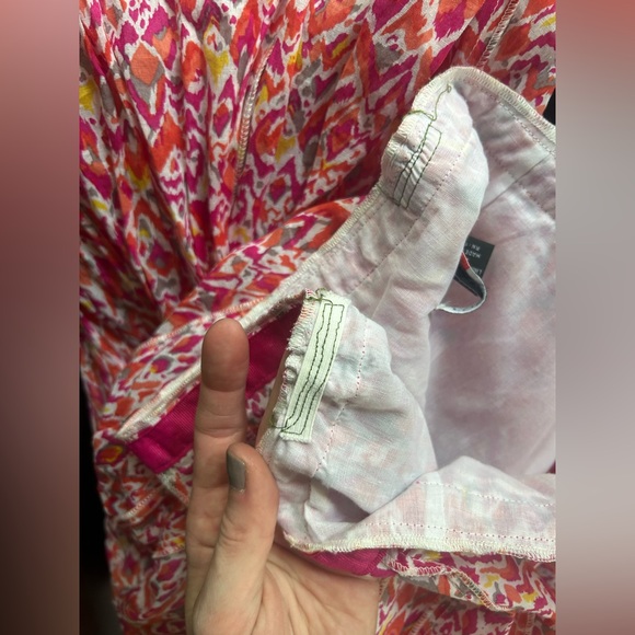 Y2K FOCUS LIFESTYLE Ikat Print Gathered Midi Skirt Indie Sleeze Boho Artsy Sz 10 - Picture 10 of 14